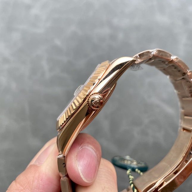 SKY-DWELLER ROSE GOLD 42 BLUE DIAL