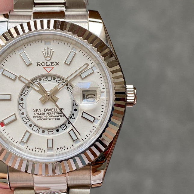 SKY-DWELLER 42 WHITE DIAL STAINLESS STEEL