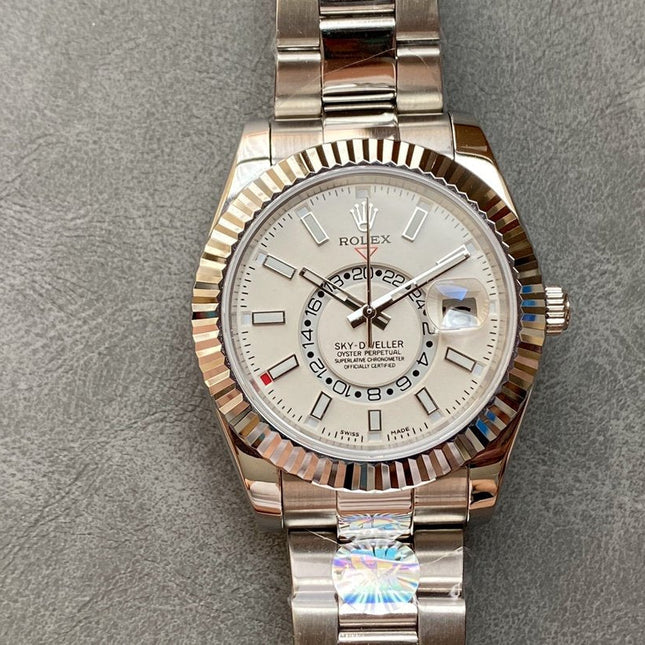 SKY-DWELLER 42 WHITE DIAL STAINLESS STEEL