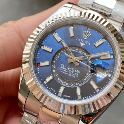 SKY-DWELLER 42 STEEL BLUE DIAL OYSTER BRACELET