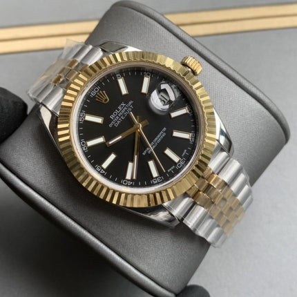 DATEJUST II 41MM TWO-TONE BLACK DIAL