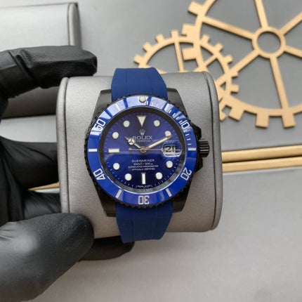 SUBMARINER DATE 41 BLACK CASE BLUE DIAL