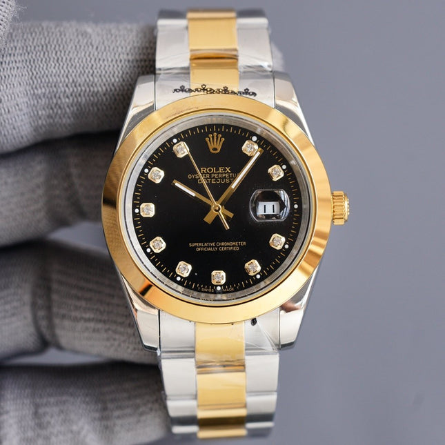 DATEJUST 41MM SMOOTH BEZEL DIAMOND NUMERALS