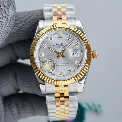 DATEJUST 41MM TWO-TONE GREY DIAL JUBILEE BRACELET