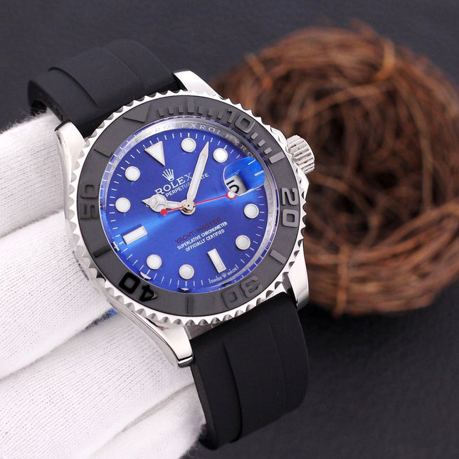 YACHT-MASTER STEEL CASE RUBBER STRAP