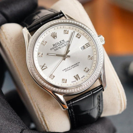 DATEJUST 41MM STEEL CASE DIAMOND NUMERALS