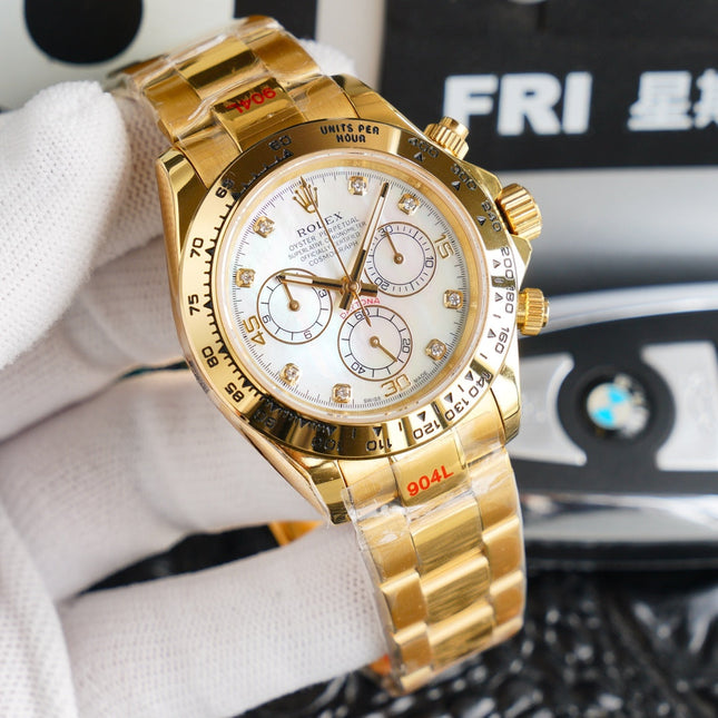 DAYTONA GOLD 40MM DIAMOND NUMERALS