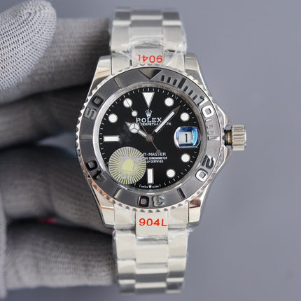 YACHT MASTER 40MM CERAMIC BEZEL BLACK DIAL