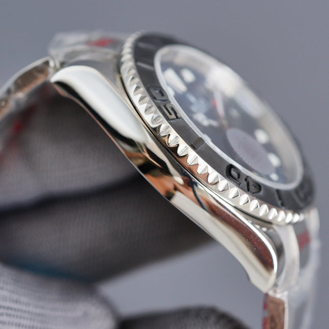 YACHT MASTER 40MM CERAMIC BEZEL BLACK DIAL