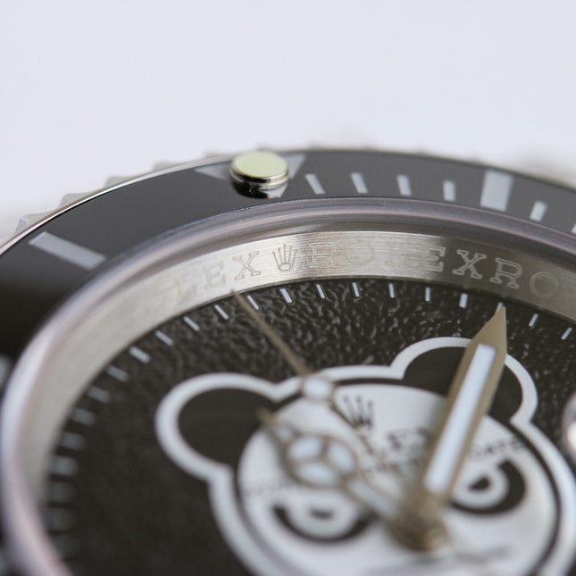 SUBMARINER DATE 40MM CUSTOM BLACK BEZEL BLACK BEAR DIAL