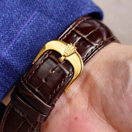 OYSTER PERPETUAL 41MM GOLD CASE DIAMOND NUMERALS