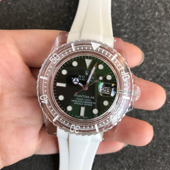 SUBMARINER DATE 40 CUSTOM SAPPHIRE GREEN DIAL