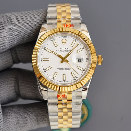 DATEJUST 41MM GOLD STEEL JUBILEE BRACELET