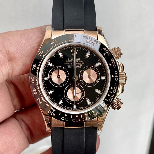 DAYTONA ROSE GOLD CASE CERAMIC BLACK DIAL