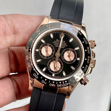 DAYTONA ROSE GOLD CASE CERAMIC BLACK DIAL