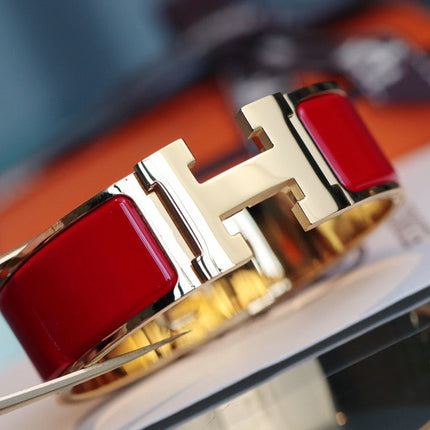 H BRACELET 18MM GOLD