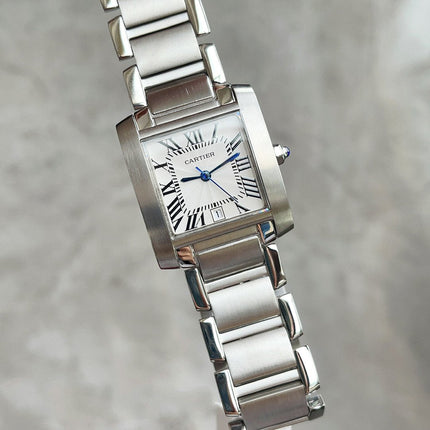 TANK FRANCAISE STEEL WHITE DIAL