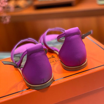 SANTORINI SANDAL RED VIOLET CALFSKIN