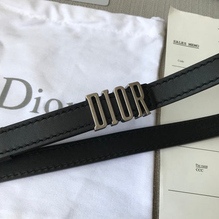 DIOR 26S BELT 20 MM IN BLACK CALFSKIN 638565
