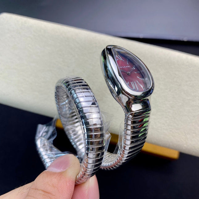 SERPENTI TUBOGAS QUARTZ STEEL RED DIAL