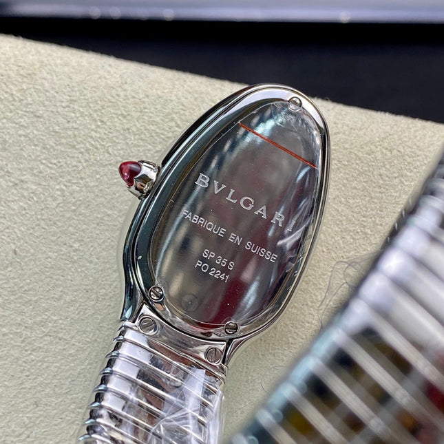 SERPENTI TUBOGAS QUARTZ STEEL RED DIAL