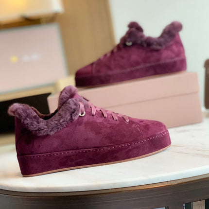 LP WINTER NUAGES SNEAKERS MULBERRY LAMBSKIN