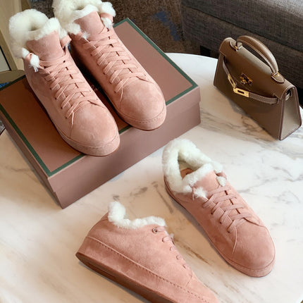 LP WINTER NUAGES SNEAKERS LIGHT PINK LAMBSKIN