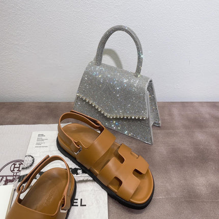 HM GENIUS SANDAL COPPER CALFSKIN