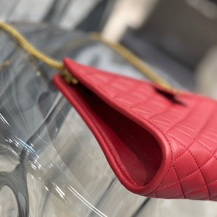 VICTOIRE 25 RED LAMBSKIN GOLD HARDWARE