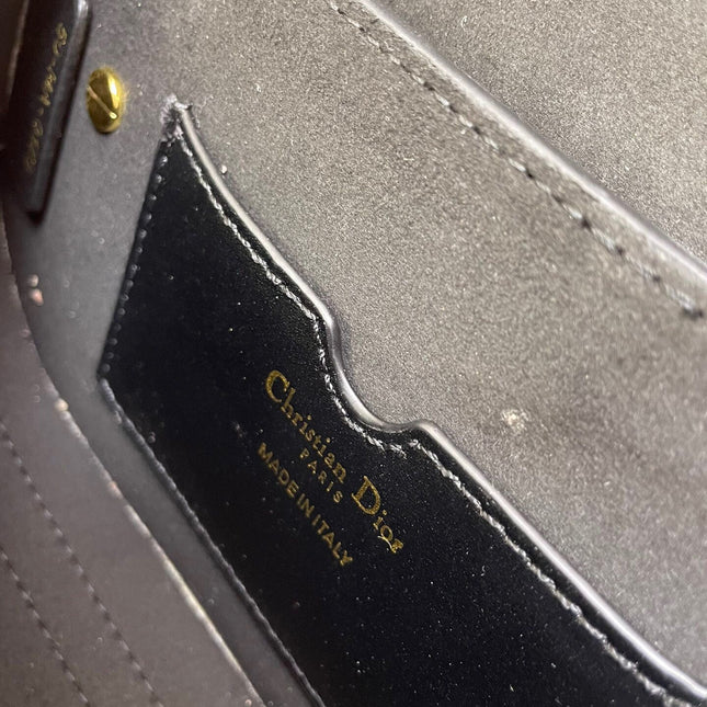 MINI BOBBY EAST-WEST 20 BAG IN BLACK CALFSKIN