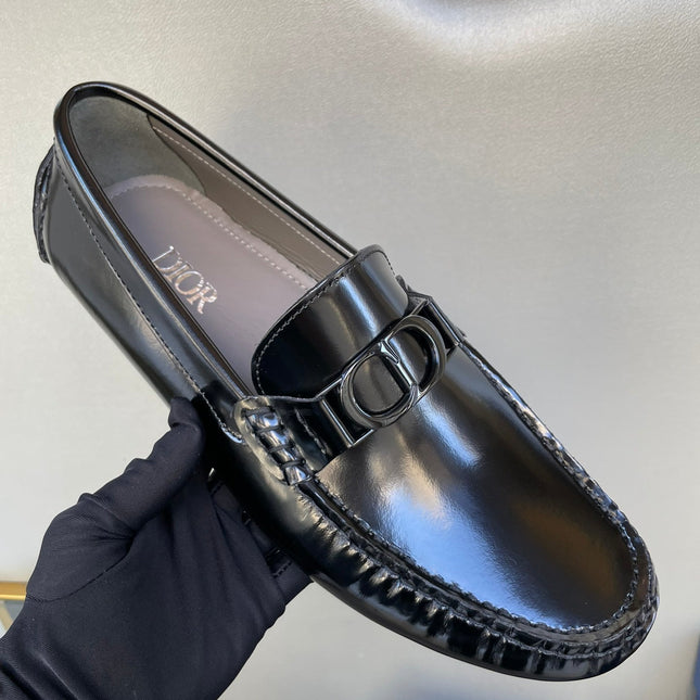 CD ODÉON LOAFER BLACK POLISHED CALFSKIN