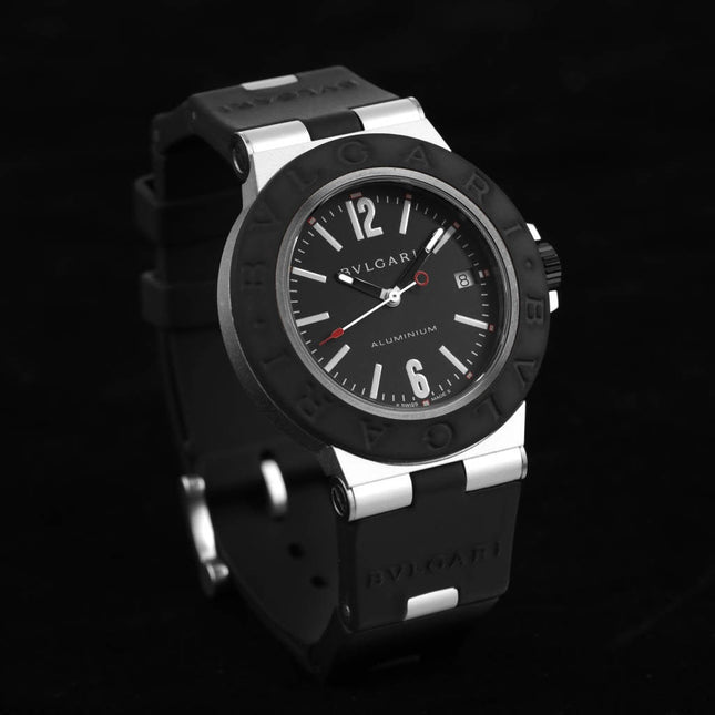 BVLGARI ALUMINIUM AUTOMATIC BLACK DIAL