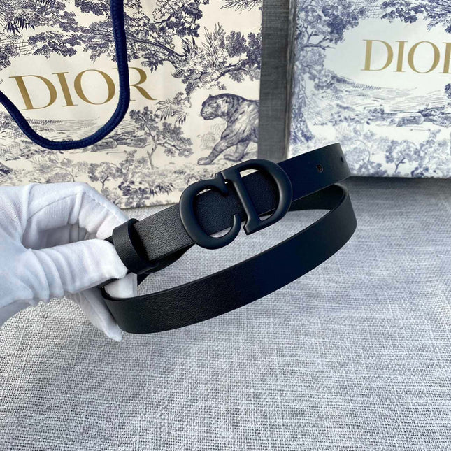 DIOR 26S BELT 20 MM IN BLACK CALFSKIN 673571