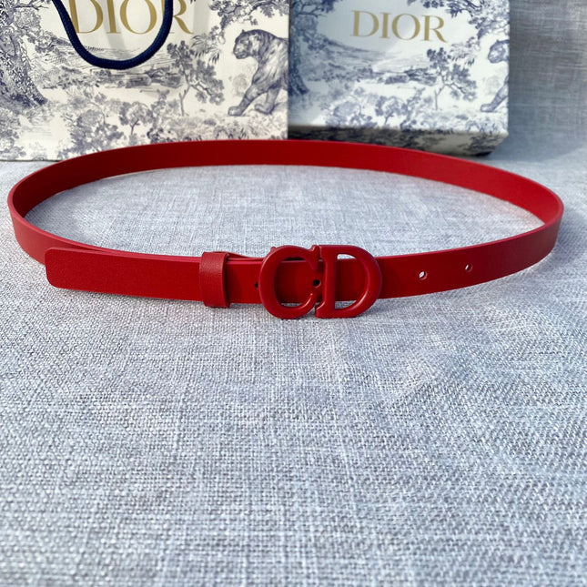 DIOR 26S BELT 20 MM IN DARK RED CALFSKIN 673572