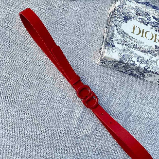 DIOR 26S BELT 20 MM IN DARK RED CALFSKIN 673572