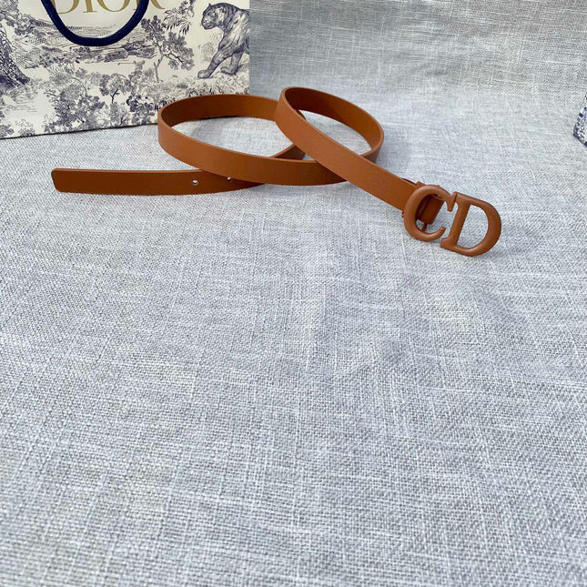 DIOR 26S BELT 20 MM IN BROWN CALFSKIN 673575