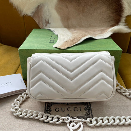 MARMONT MINI HANDBAG 16 IN WHITE CALFSKIN