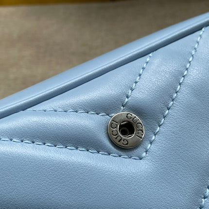 MARMONT MINI HANDBAG 16 IN BLUE PASTEL CALFSKIN
