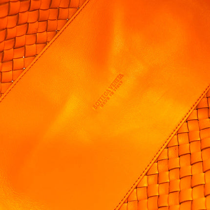 SMALL CABAT 32 IN UT ORANGE LAMBSKIN