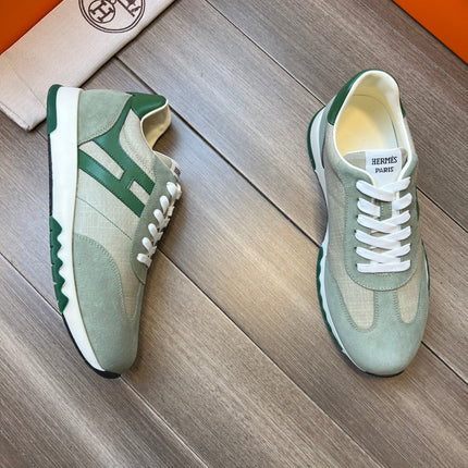 HM TRAIL SNEAKER STONE AND LIGHT GRAY CANVAS