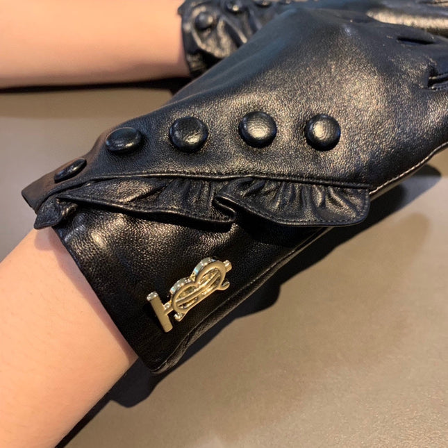 GLOVES IN BLACK LAMBSKIN 753286