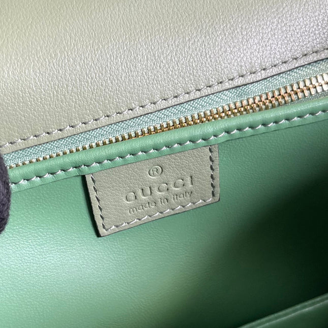 BLONDIE 23 TOP-HANDLE BAG LIGHT GREEN CALFSKIN