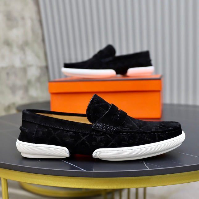 HM GUILLAUME LOAFER BLACK SUEDE