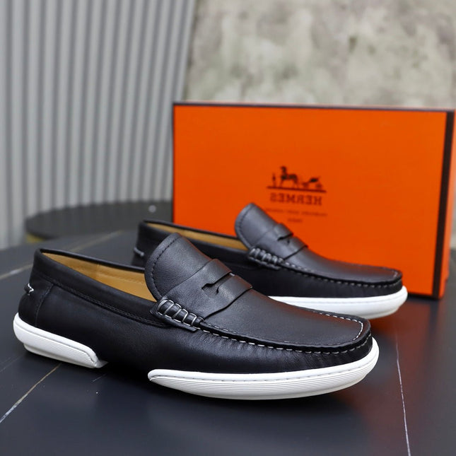 HM GUILLAUME LOAFER BLACK CALFSKIN