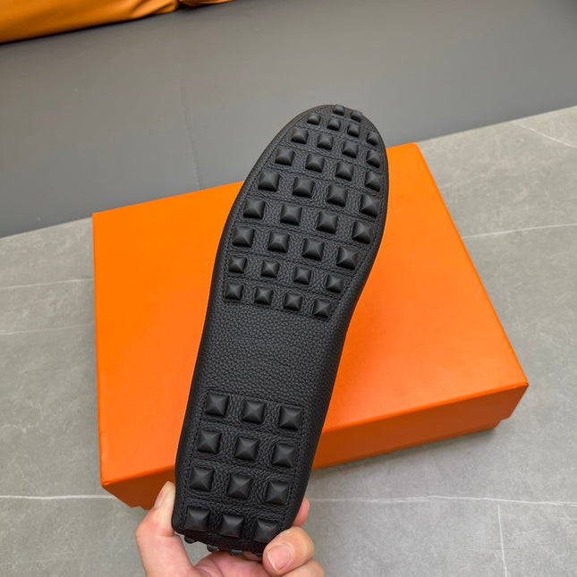 HM H-LOGO LOAFER BLACK CALFSKIN