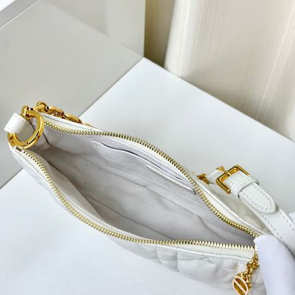 CD LOUNGE 26 BAG IN WHITE LAMBSKIN