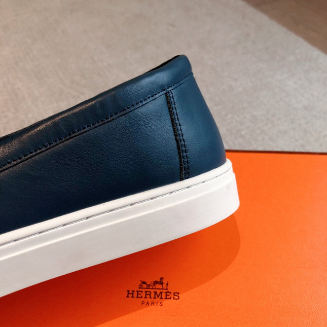 HM GAME SLIP-ON SNEAKER NAVY CALFSKIN