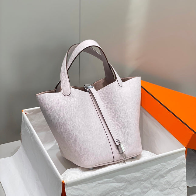 picotin lock 22 soft pink togo shw