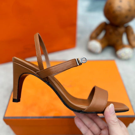 Glamour 75 Sandal Brown Leather