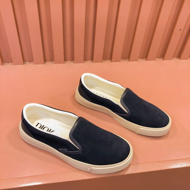 CD B101 DIAMOND LOAFER DENIM COLOR SUEDE